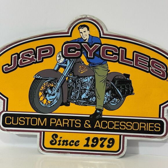 Sign J&P Cycles Custom Parts Sign - Picture 4 of 8